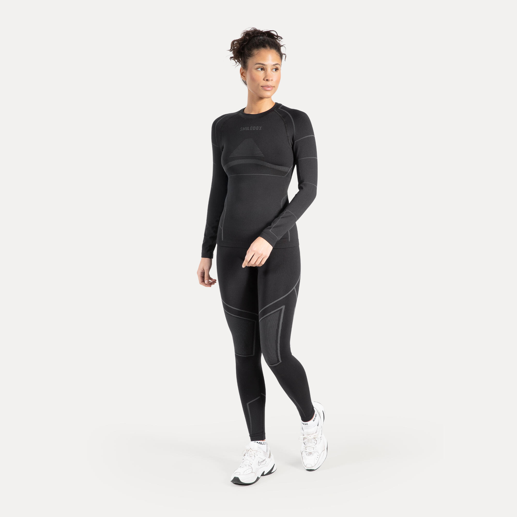 Damen Longsleeve Emerelle Schwarz 3/5