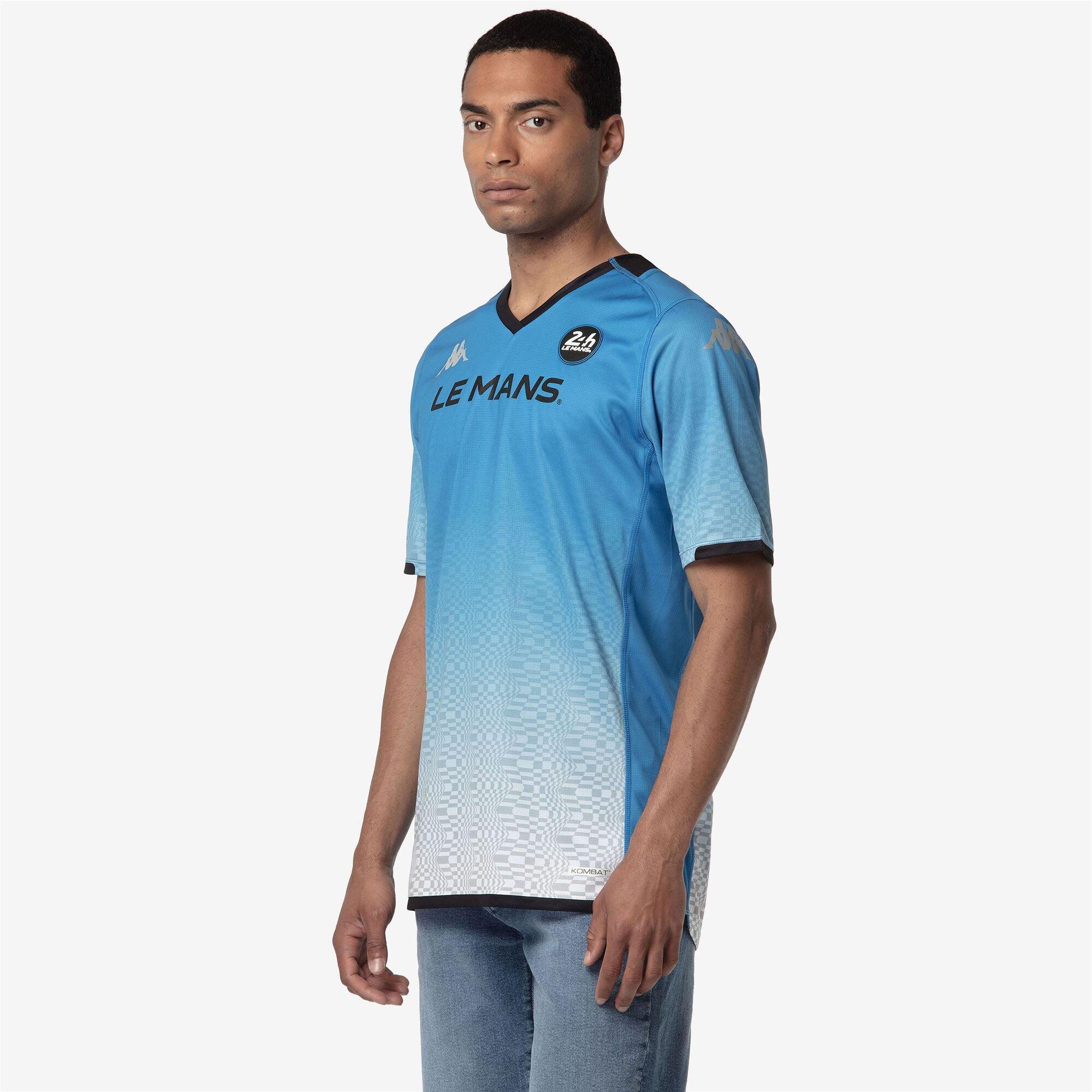 T-shirt da bambino in poliestere riciclato blu da racing 5/6