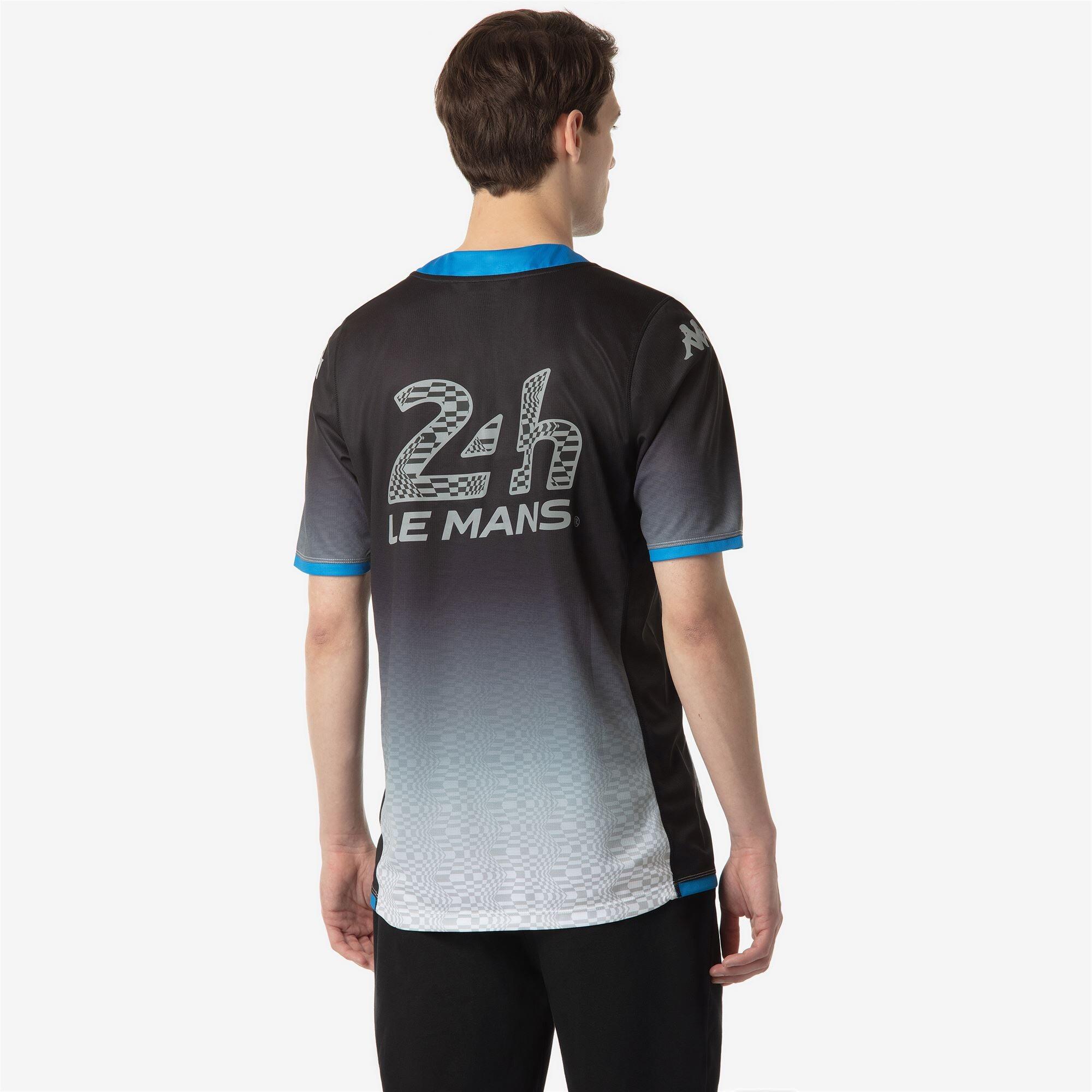 T-shirt da bambino in poliestere riciclato nero da racing 6/6