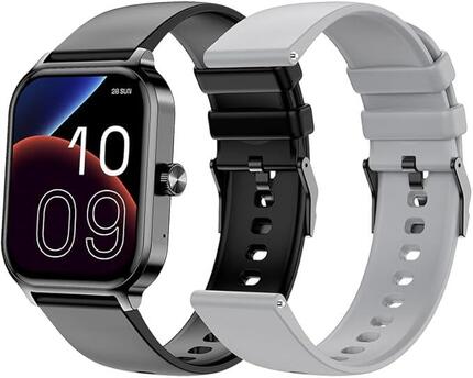SPC Smartee Duo 3 – Montre connectée AMOLED 1,93”, appels BT, noir/gris