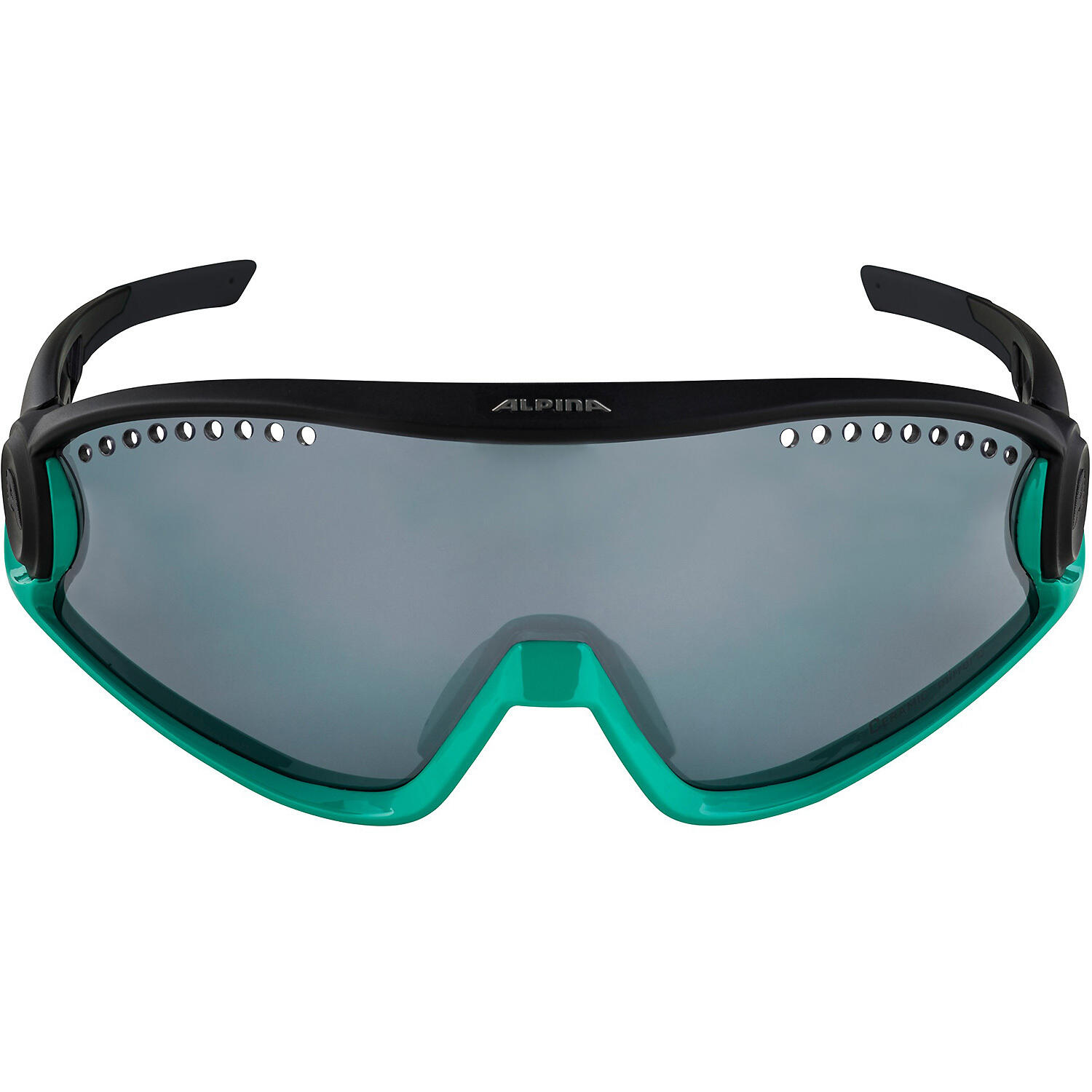 ALPINA Lunettes de soleil 5W1NG, turquoise/noir 3/4