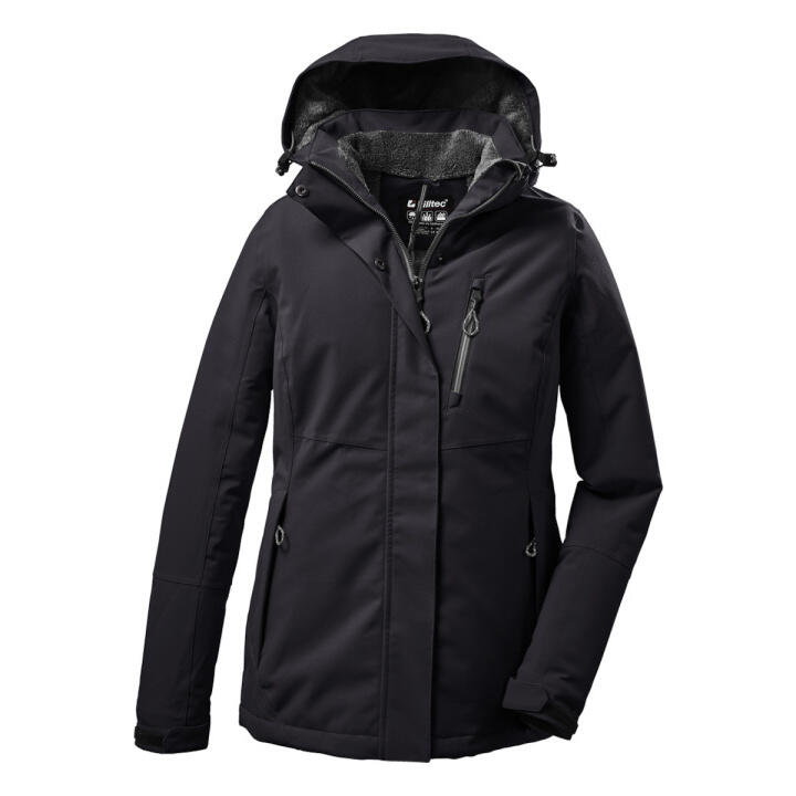 Killtec - Veste Imperméable À Capuche Femme Killtec Kow 170 - Coupe-pluie - Noir - Decathlon