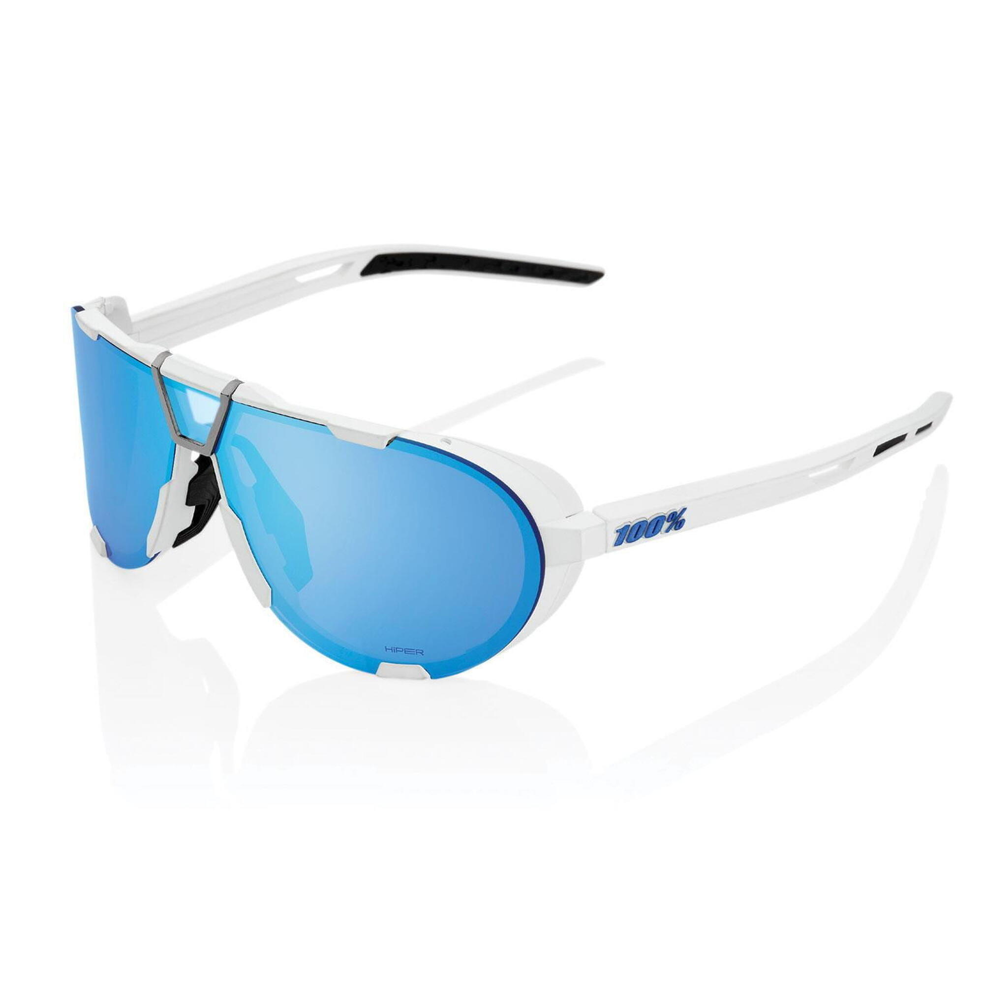 100% - Westcraft - Lentilles Hiper Mirror - Soft Tact Blanc - Lunettes De Soleil - Bleu - Taille Unique - Decathlon