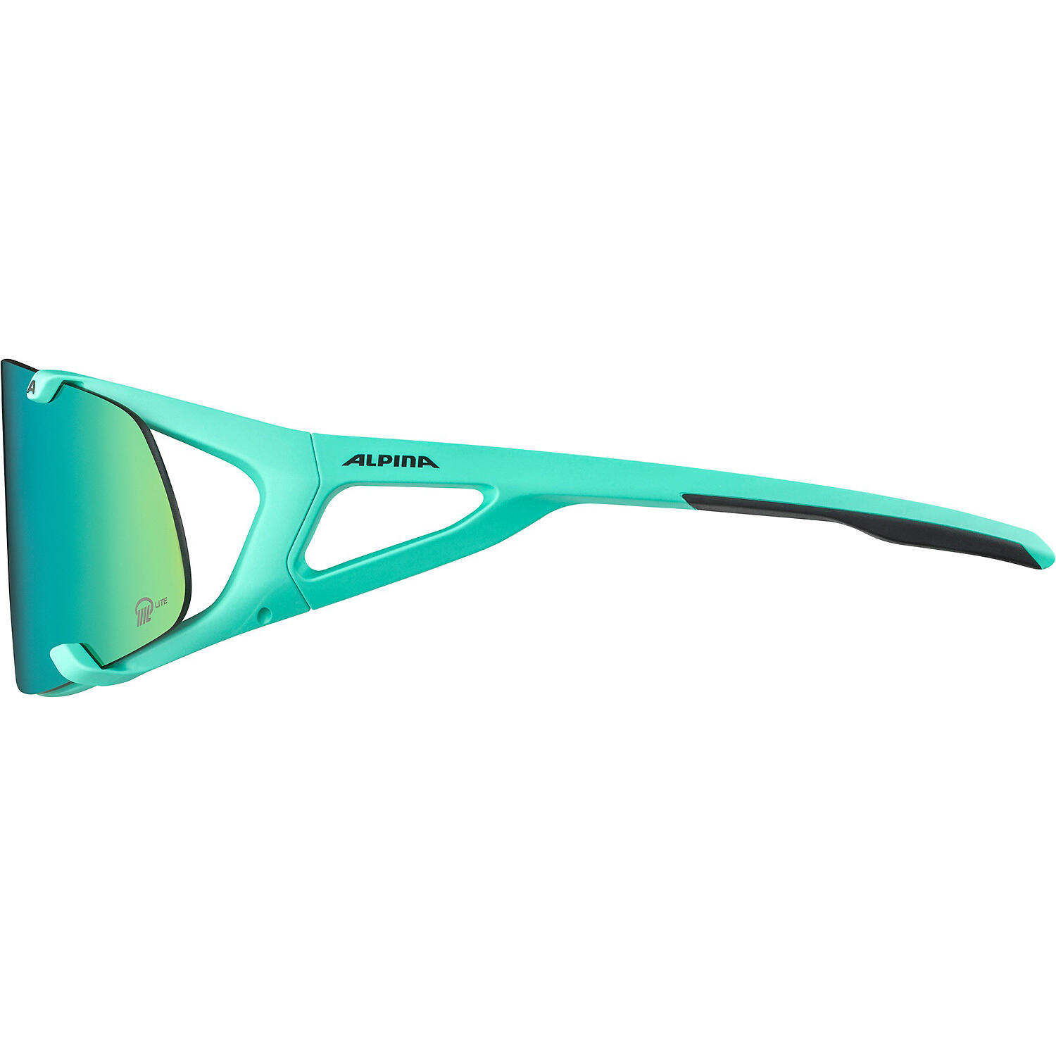 Alpina Sonnenbrille Hawkeye S Q-Lite Rah. türkis matt Glas grün versp. Kat.3... 4/4