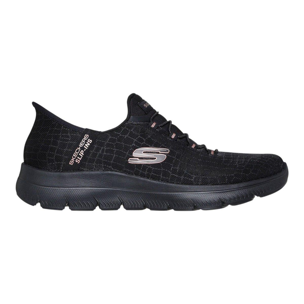 Skechers - Baskets Femme Summits-classy Night Skechers Noir Skechers - Baskets - Jaune|noir - 38 - Decathlon