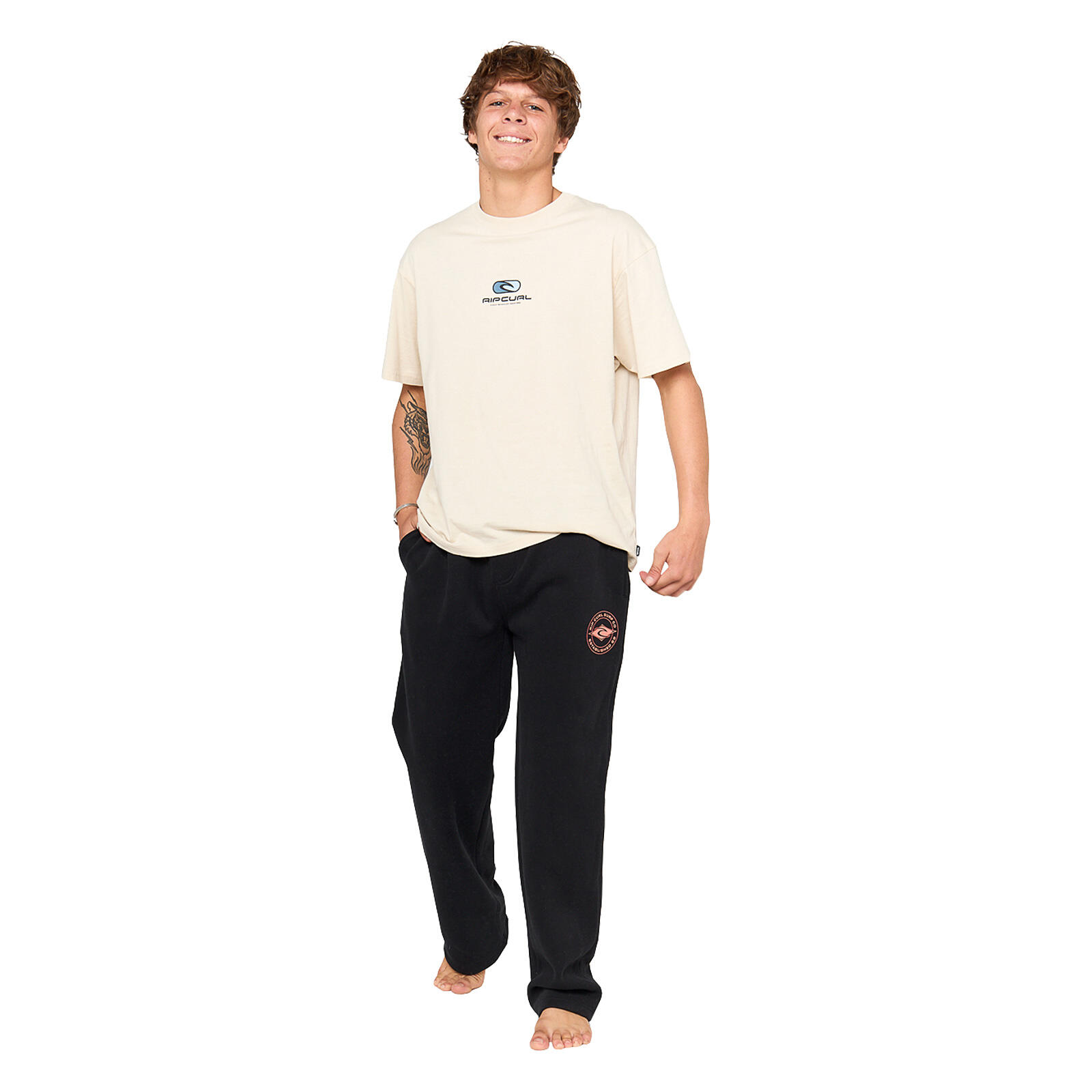 Pantalon de Sport Homme Rip Curl "STAPLER TRACKPANT" M Noir 4/5