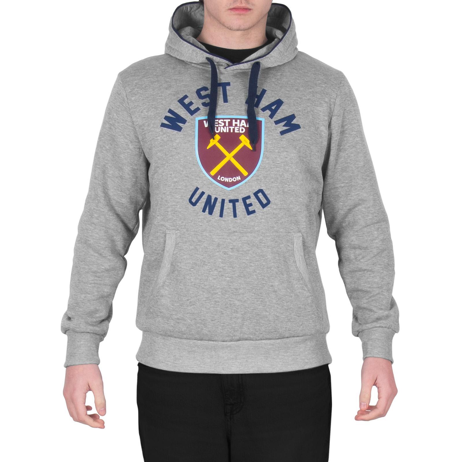 West Ham United FC Mens Graphic Fleece Hoodie