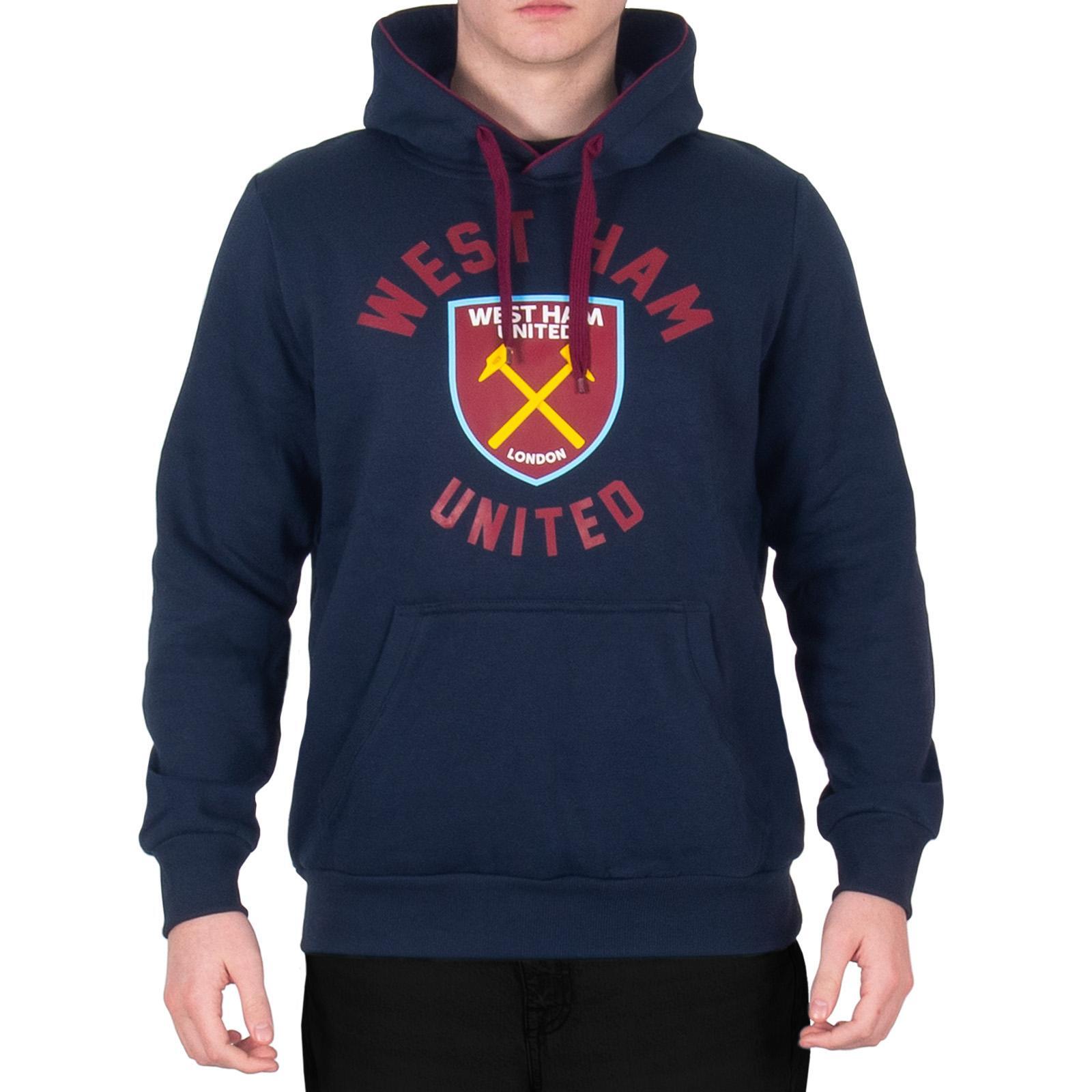 West Ham United FC Mens Graphic Fleece Hoodie
