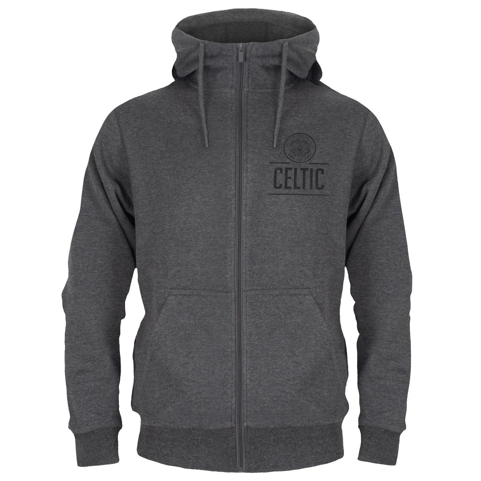 Celtic FC Mens Fleece Full Zip Hoodie