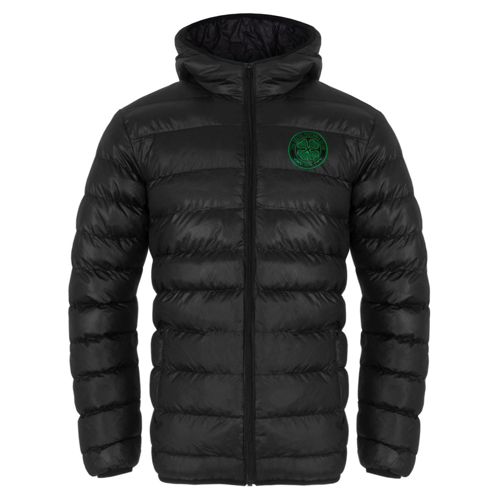 Celtic FC Mens Crest Quilted Jacket