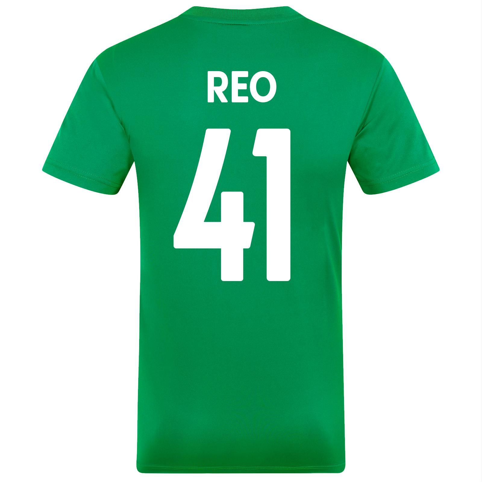 Celtic FC Mens Reo 41 Contrast Striped Polyester T-Shirt