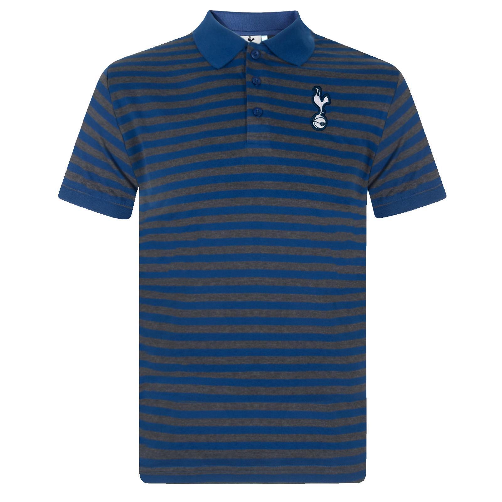 Tottenham Hotspur FC Mens Stripe Polo Shirt