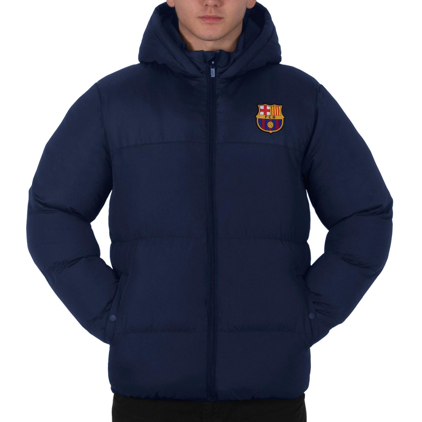FC Barcelona Mens Crest Quilted Jacket