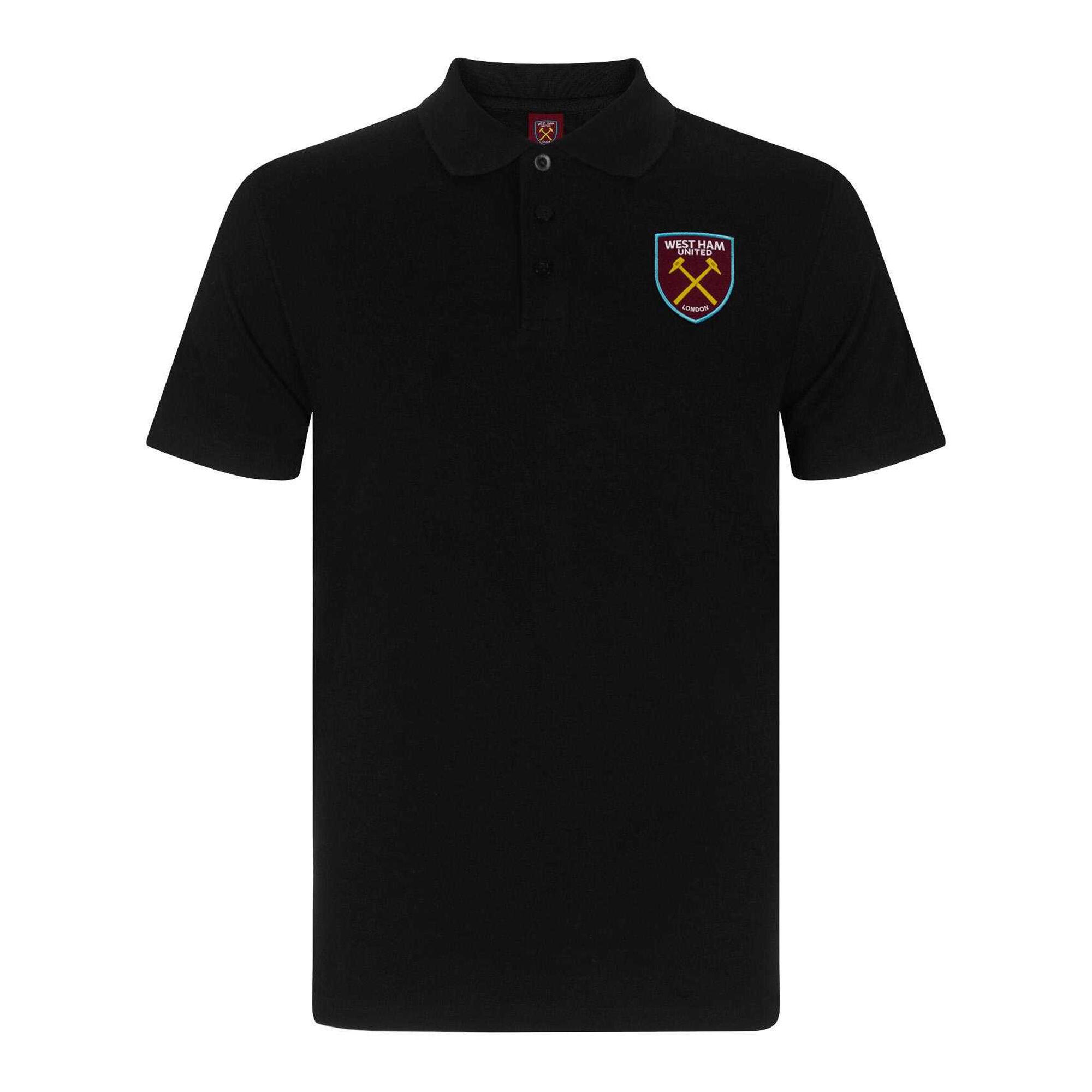 West Ham United FC Mens Crest Polo Shirt