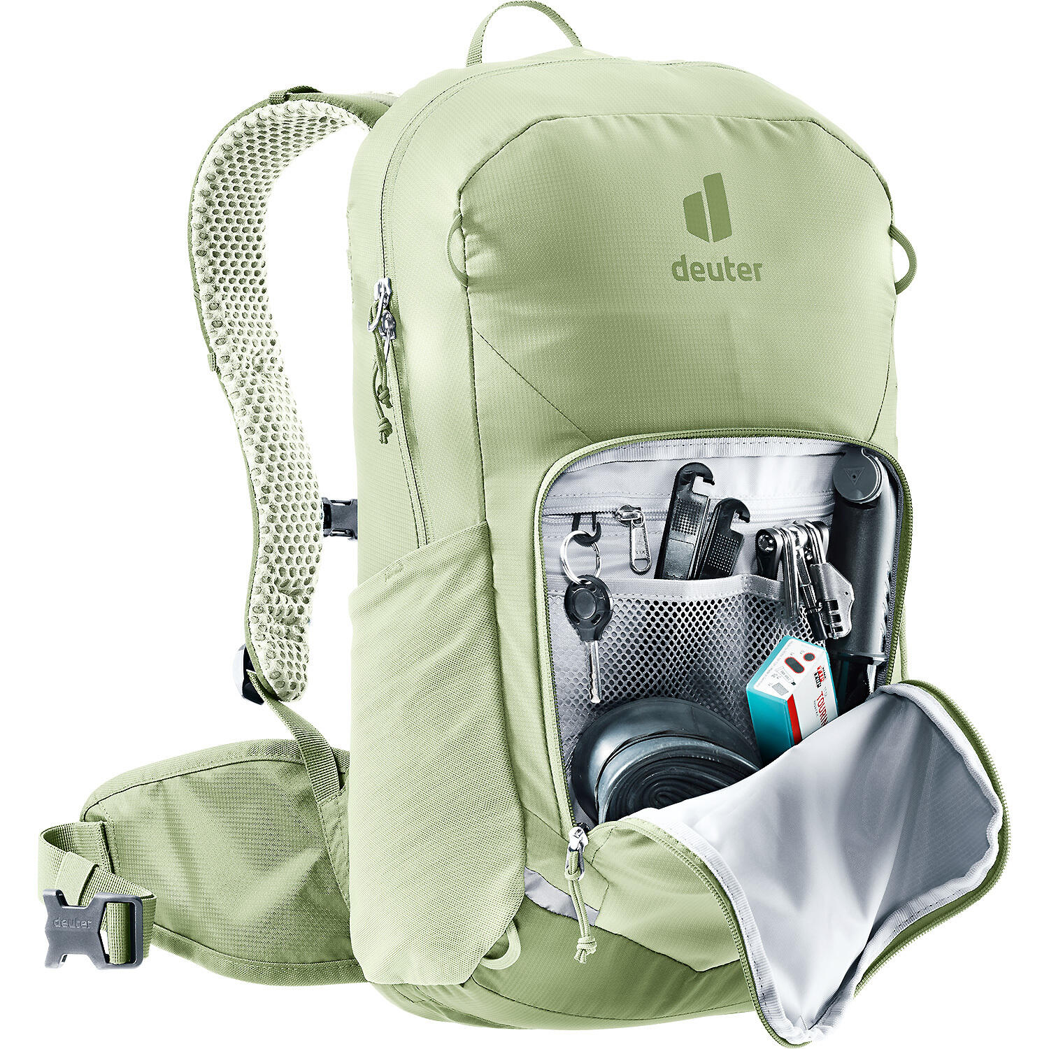Sac à dos vélo Deuter Bike I 20 20L mineral‑grove Airstripes ventilé recyclable 5/7