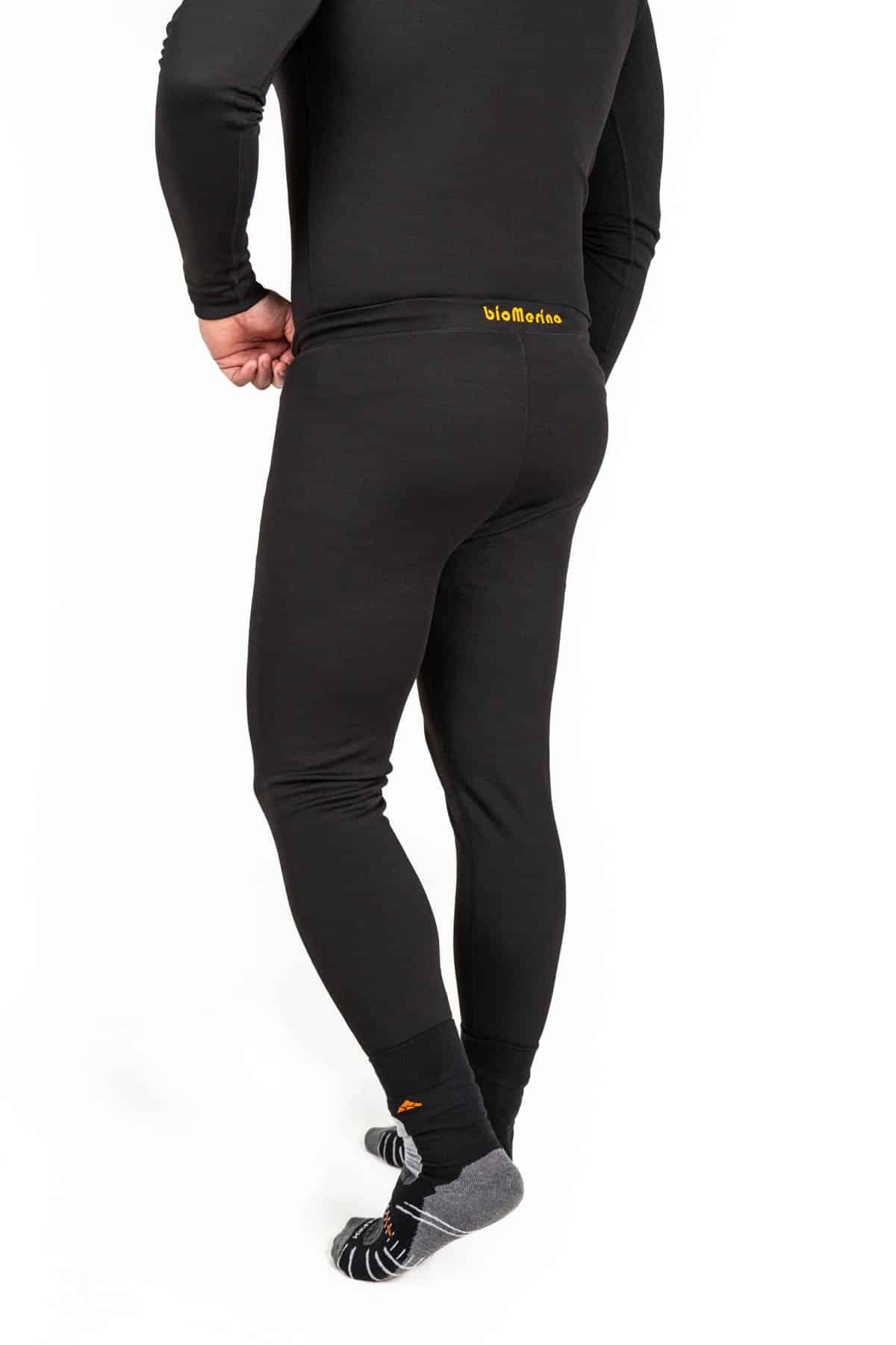 Malla térmica de Montaña Unisex Spider Merino con Lana Merino Natural Negro 2/3