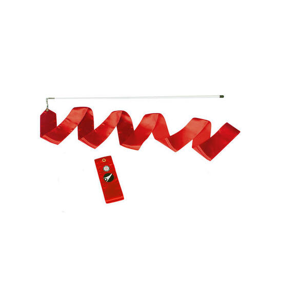 Gymnastikband mit Stab RSG Rot 5 m Mädchen Gymnastik Unisex Rot