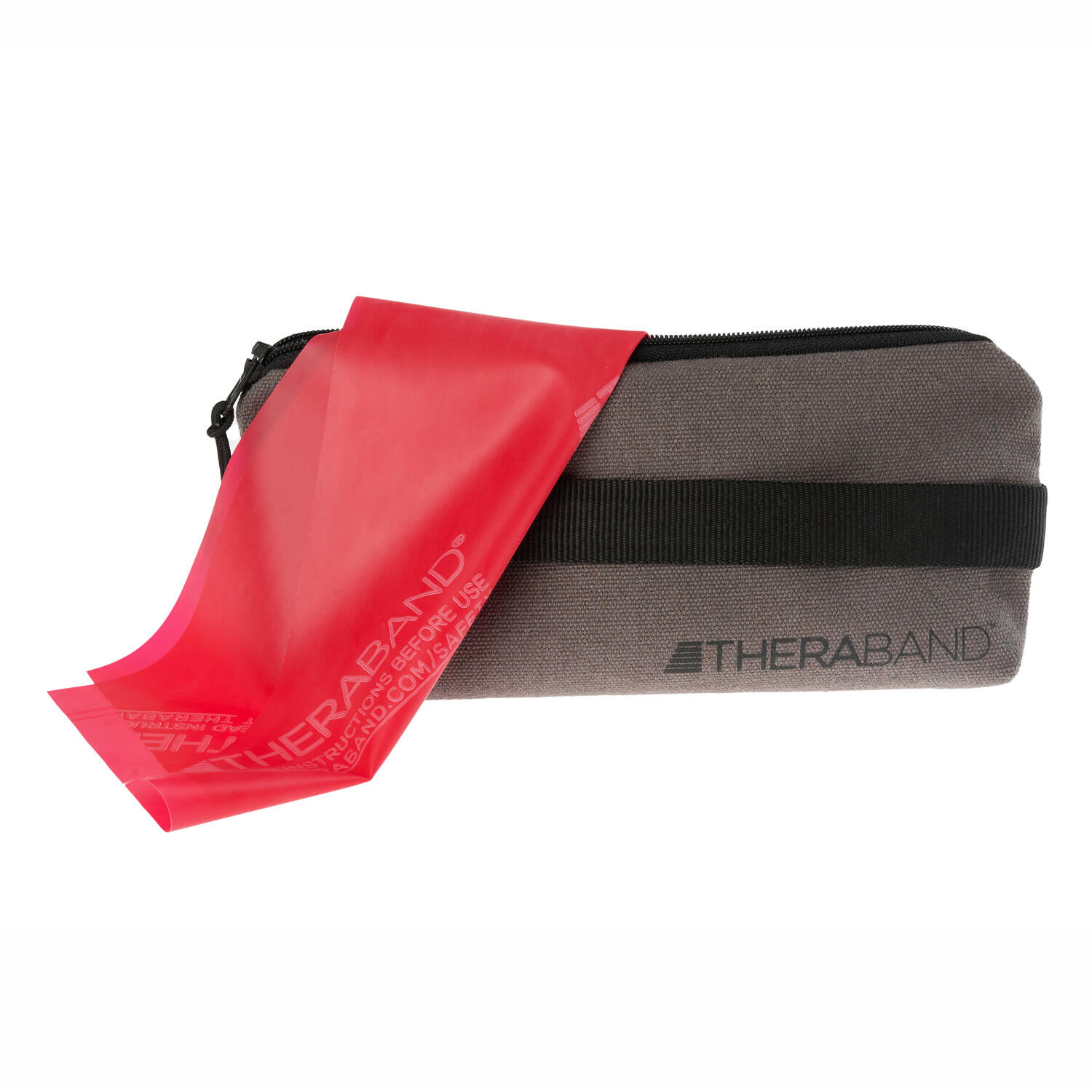 Fitnessband 2,5 m in Reißverschlusstasche Rot Medium Fitness / Krafttraining 2/2