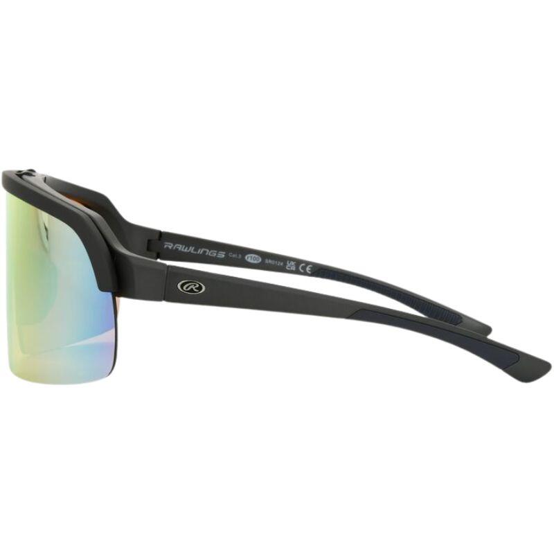 Rawlings FU 25 412 Charcoal Mirror Flip Up Sunglasses Baseball/Softball 3/4