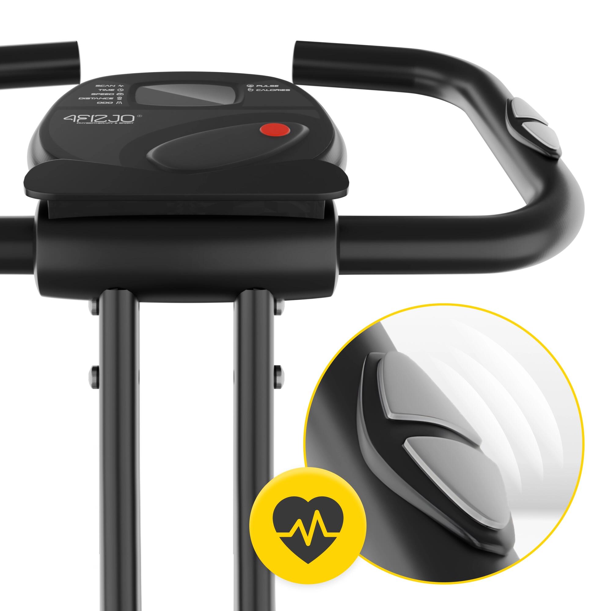Heimtrainer MY-FLEX Fitnessbike Schwarz-Gold Trimmrad 4FIZJO 5/7