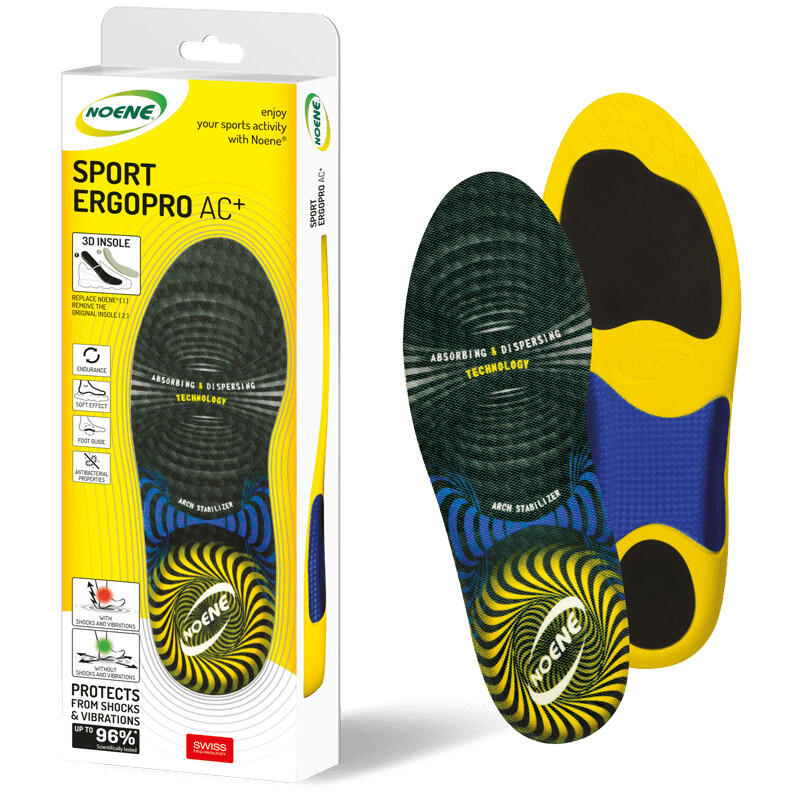 Noene - Semelle Noene Ergopro Ac+ - Semelles - Jaune|noir - 47 - Decathlon