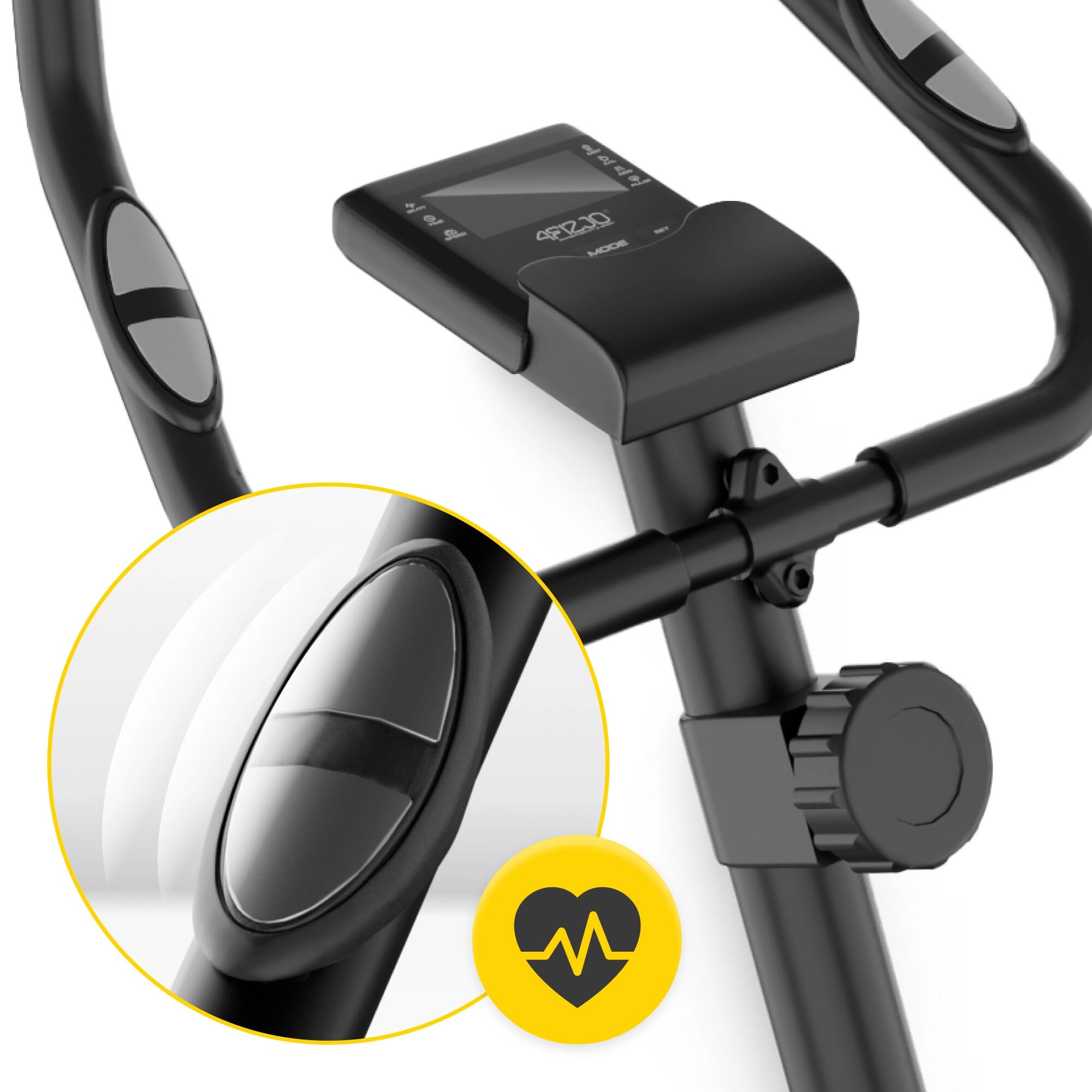 Heimtrainer MY-FLOW Fitnessbike Schwarz-Gold Trimmrad 4FIZJO 4/7