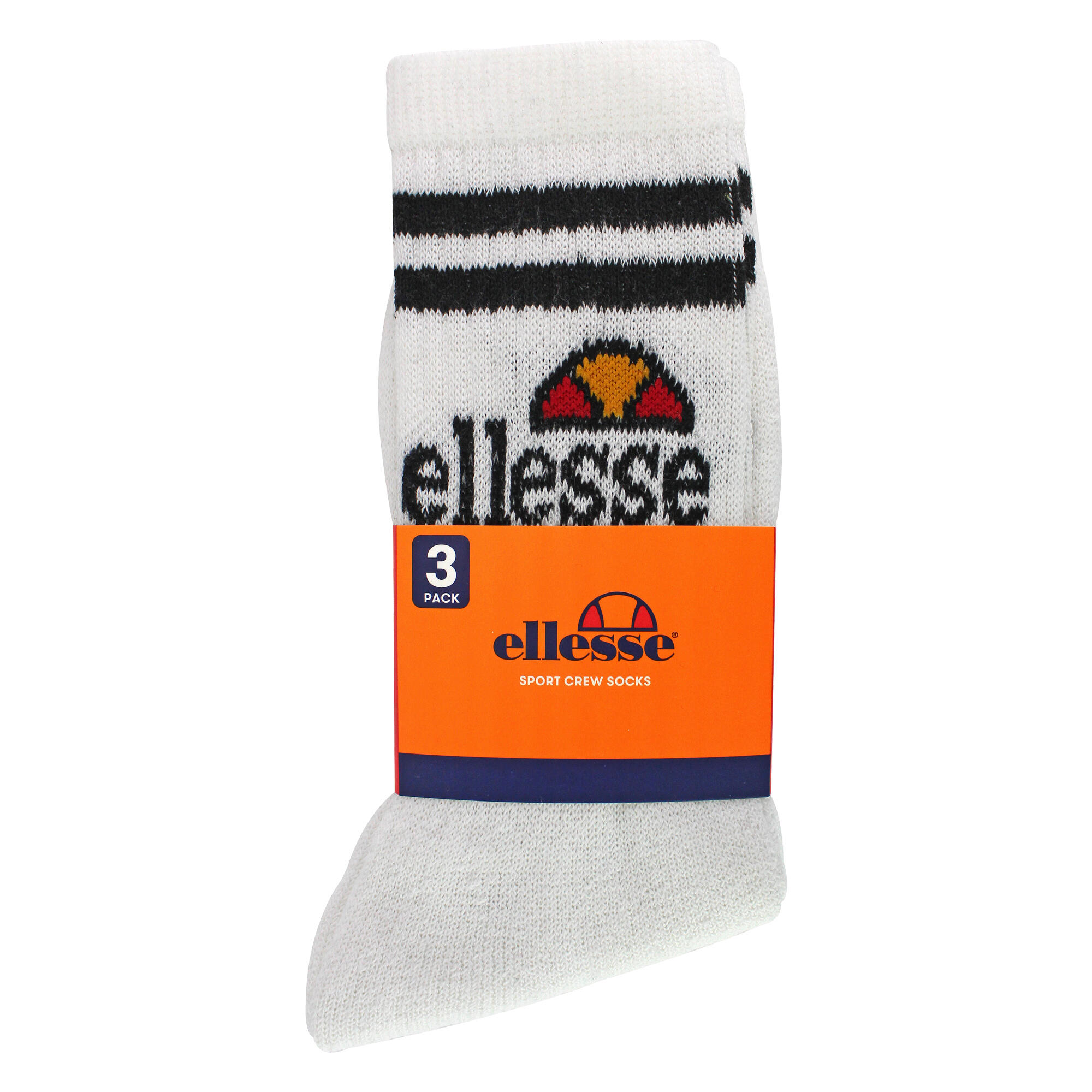 Ellesse - 3 Paia Calzini Uomo Vulloni con Logo Jacquard comfort e stile. 2/5