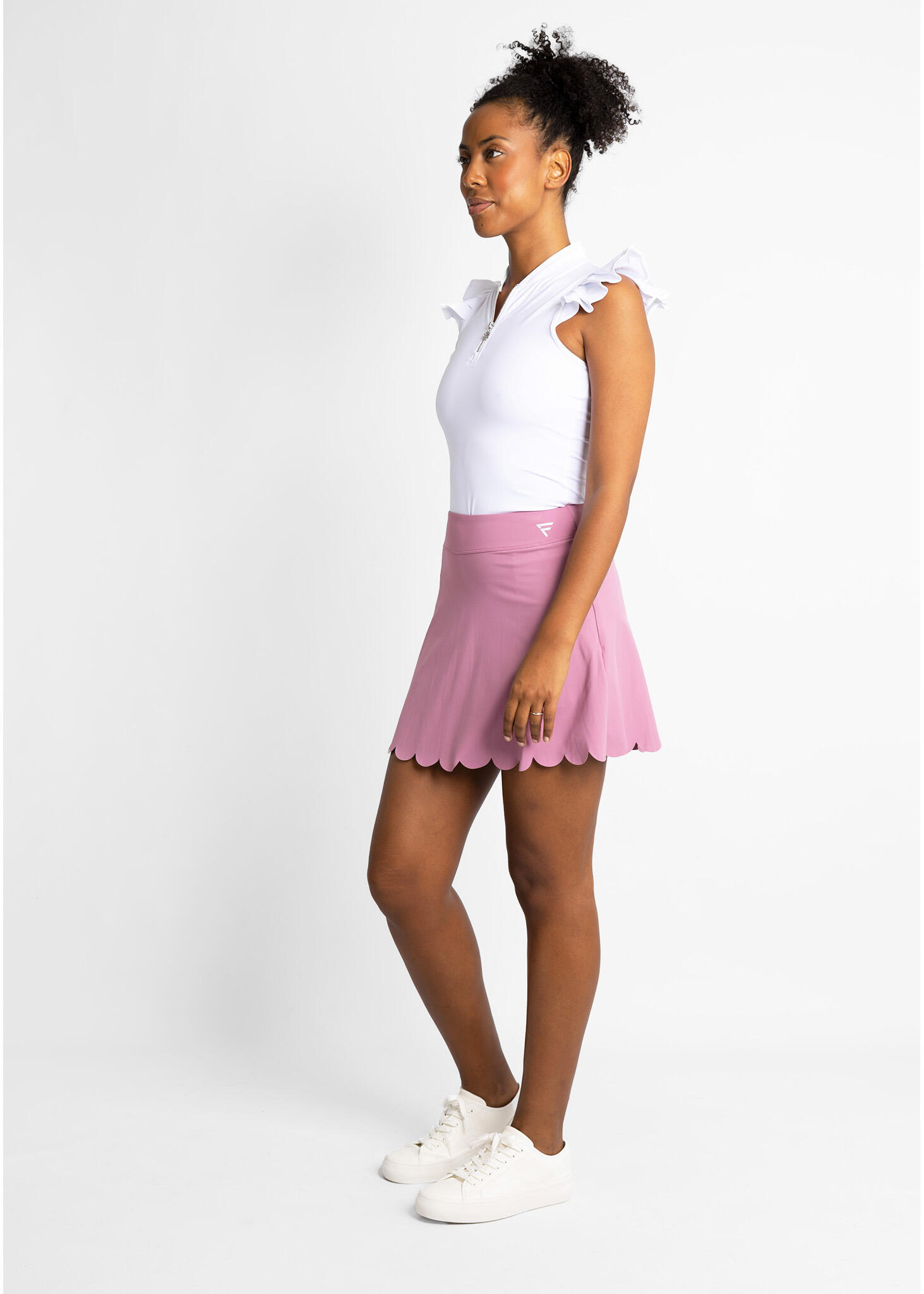 Pebble dames golfrok – Hoge taille, stretch, flatterende performance fit 3/7