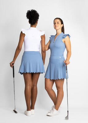 Pebble dames golfrok – hoge taille, stretch, flatterende performance fit