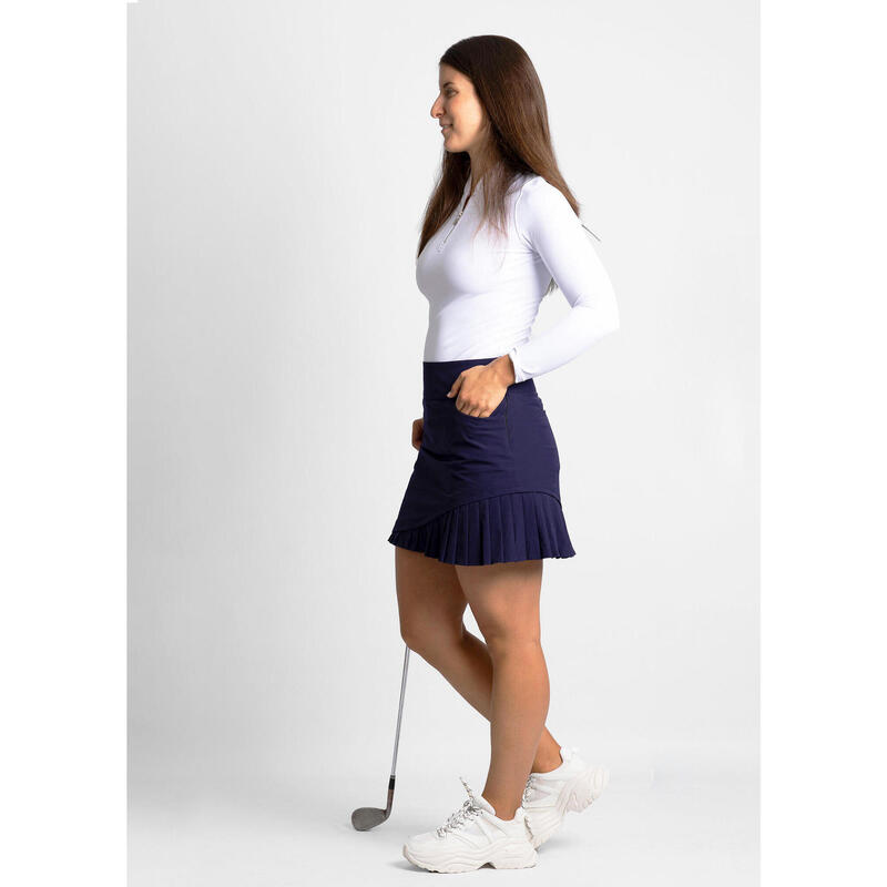 Fustă de golf pentru femei Ellerston – Talie înaltă, pliuri elegante
