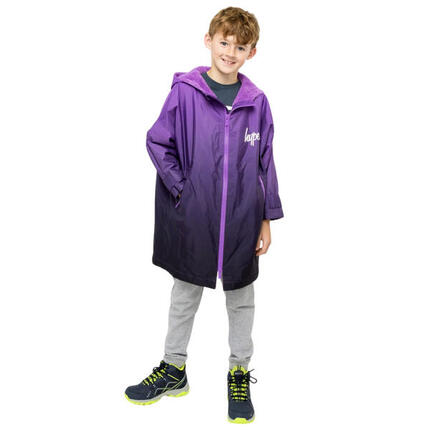 HYPE - Kinder Wechselmantel Lila Ombre Kapuze Badeponcho Warm