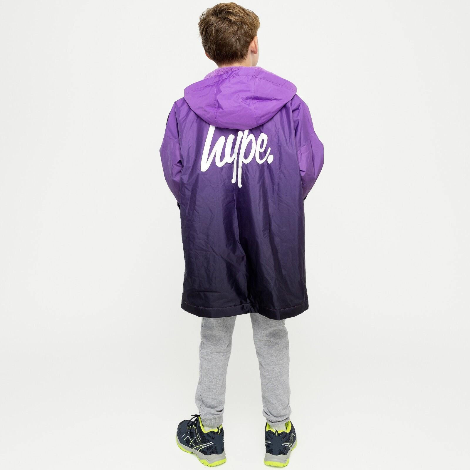 HYPE - Robe de change enfant violet ombré capuche swim coat chaude 2/7