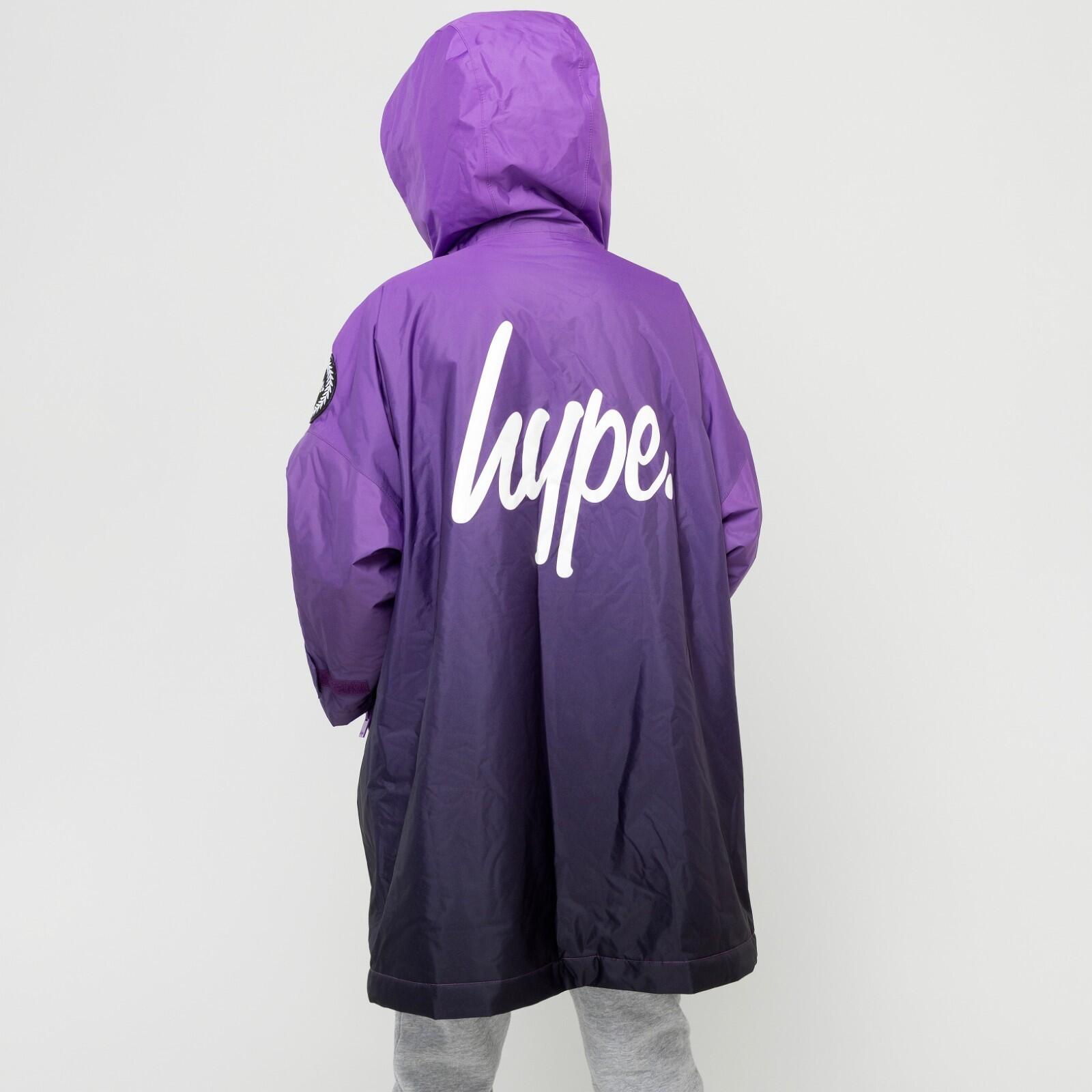 HYPE - Robe de change enfant violet ombré capuche swim coat chaude 7/7