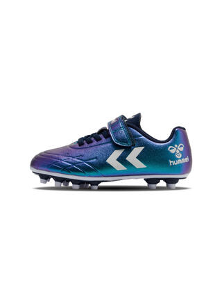Chaussures De Football Pour Enfant Hummel Top Star F.g. Jr - Tige Polyuréthane, Lacets élastiques + Velcro, Semelle Antidérapante