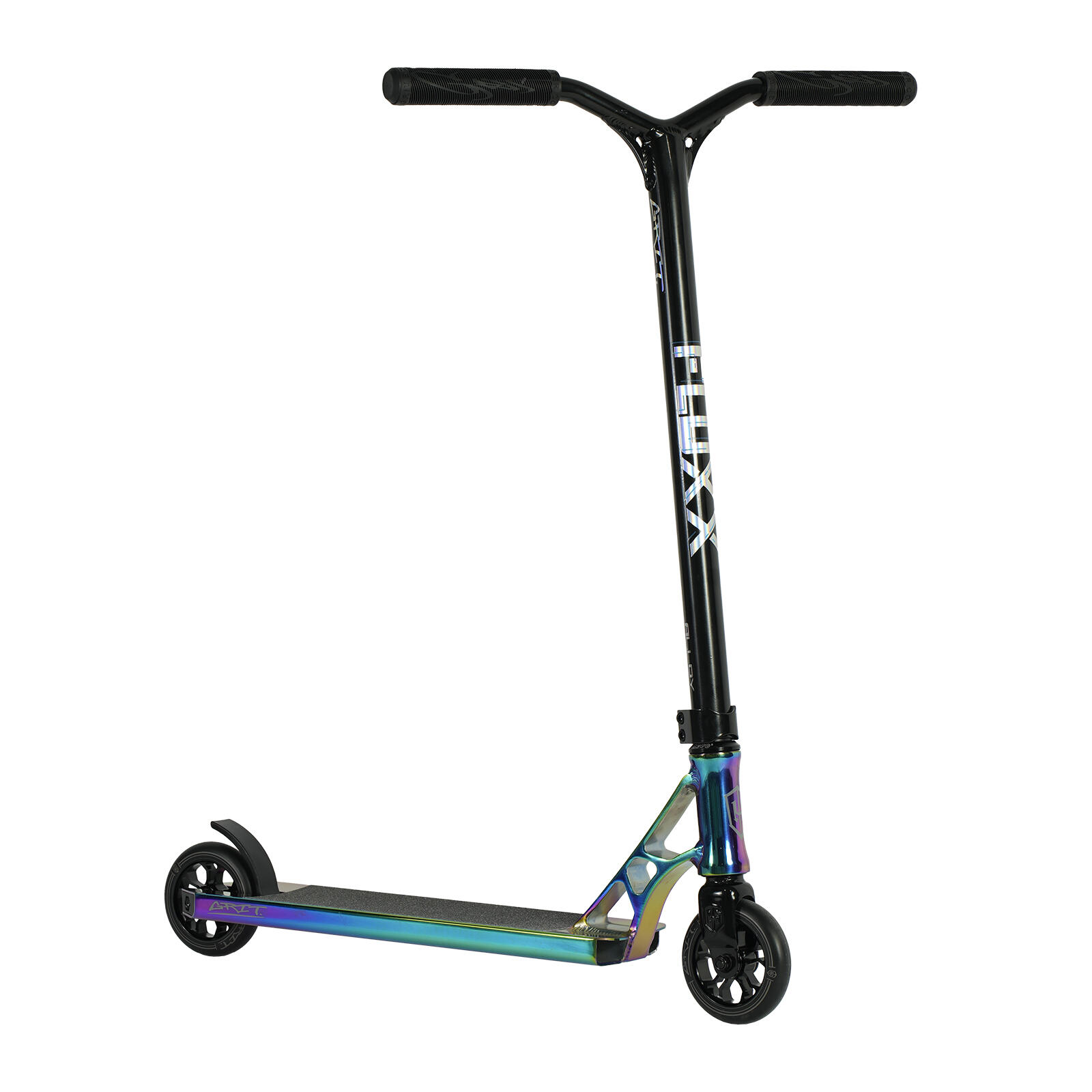【オフトレ用】Scooter SCT 153 と FLUX DISTORTION Fluxx 2025 Stunt Scooter | Decathlon