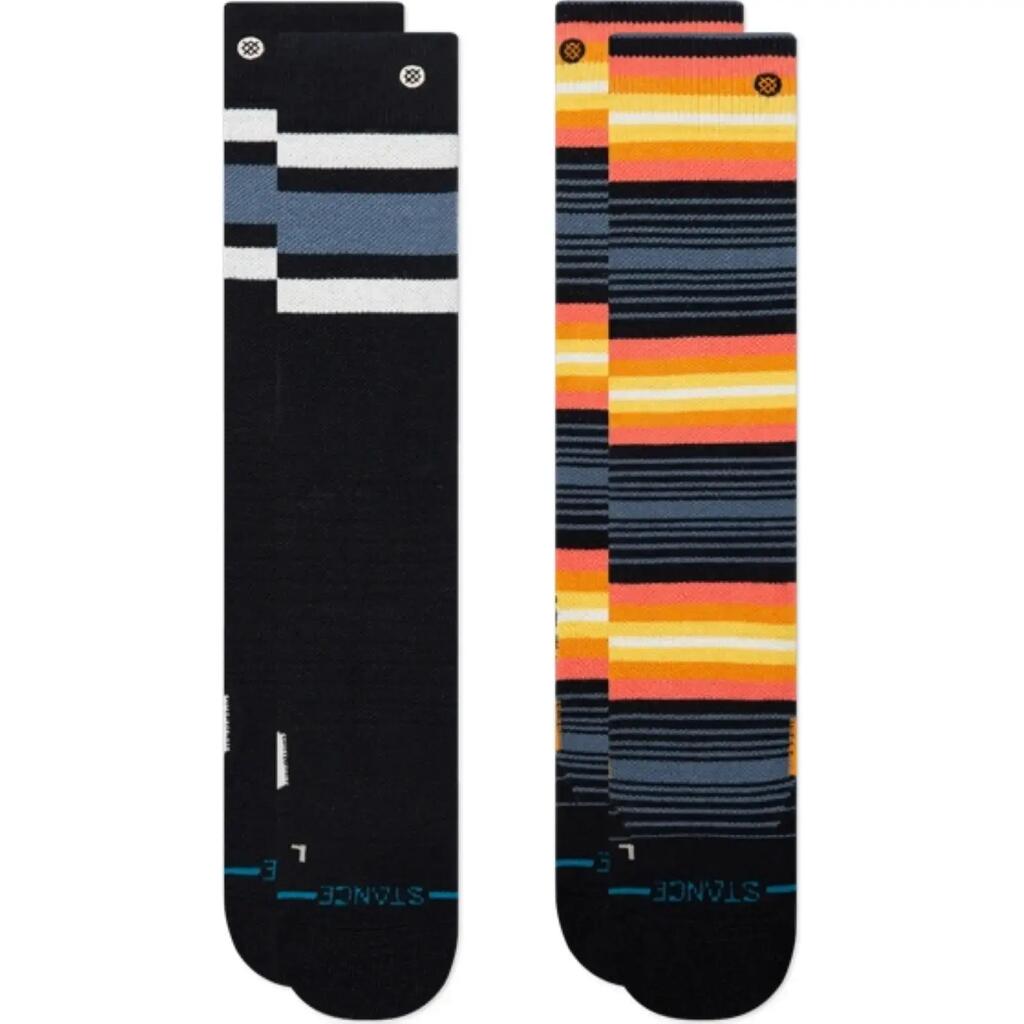 Stance Boyd Mid Poly Ski Socks-Sea Blue