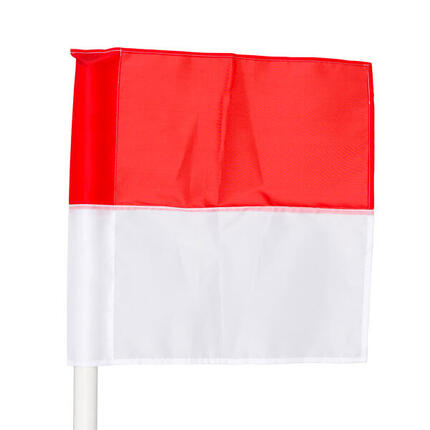 Fahne für Grenzstange bis ø 30 mm Rot-Weiß Schulsport Unisex Weiß