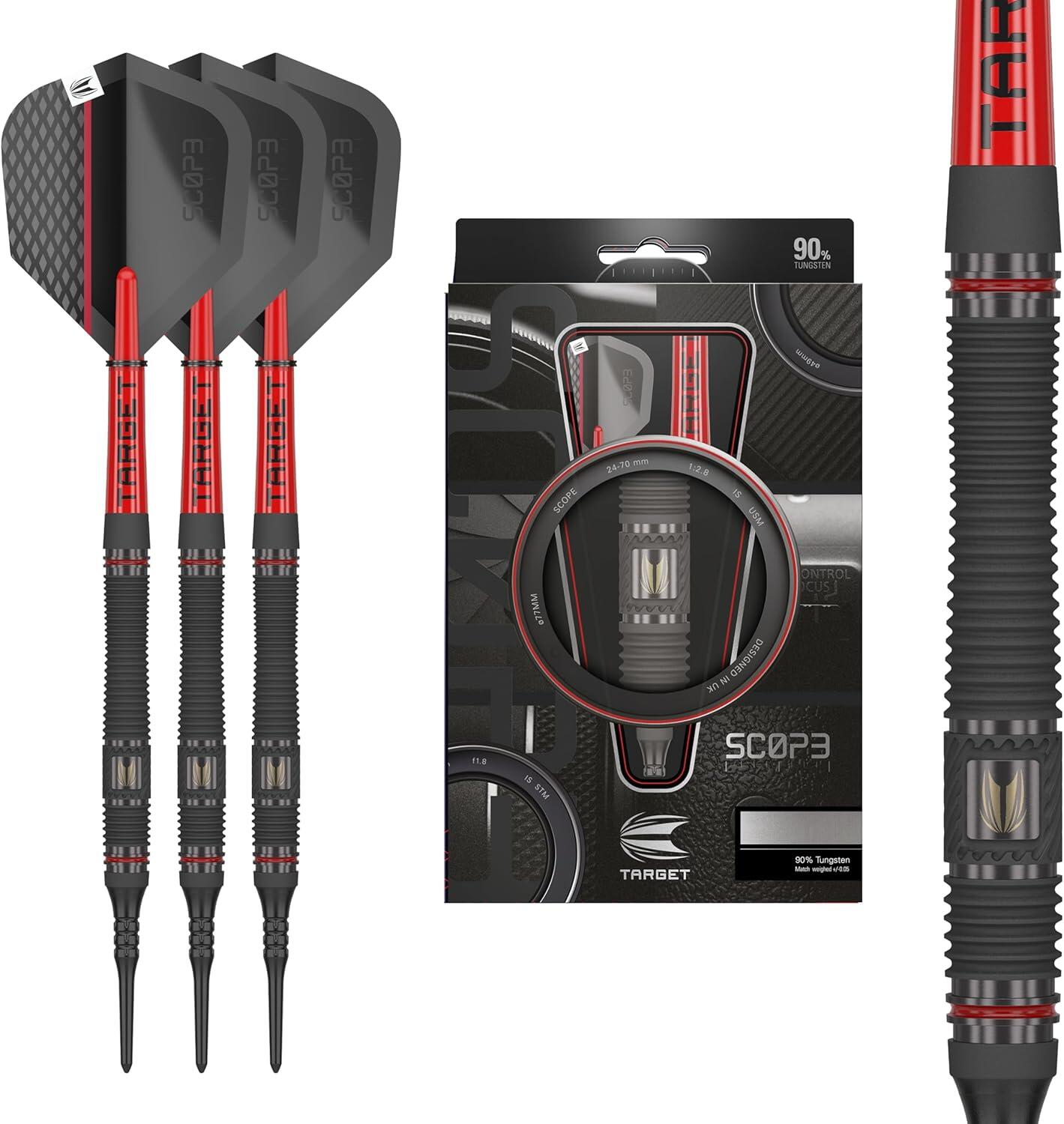 Fléchettes Scope Soft Tip 21G en tungstène à 90% 1/1