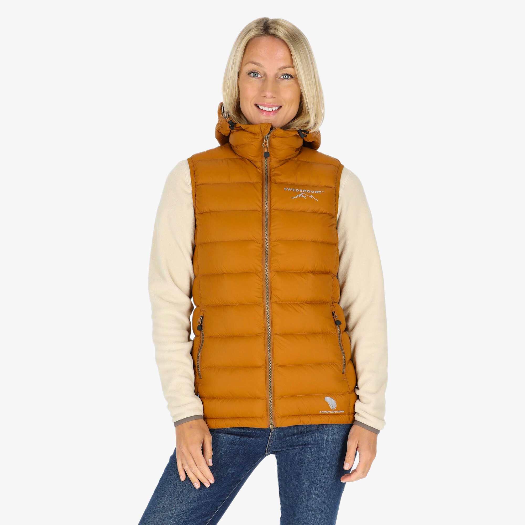 Swedemount - Veste Randonnée Femme Coupe-vent Déperlante Östersund - Doudoune Duvet - Marron - Decathlon