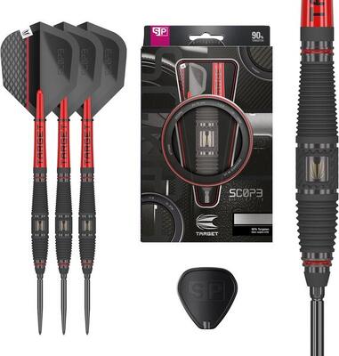 Scope steel tip dartset 90% tungsten met swiss point systeem