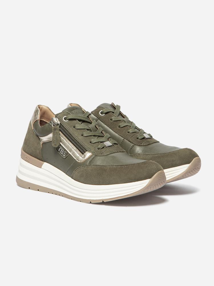 Chaussures de running femme TYLAZIP Kaki / Bronze 2/4