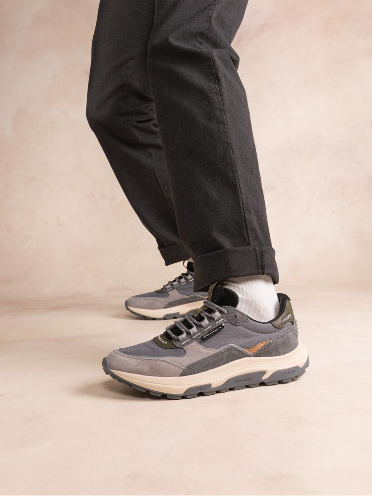 Chaussures de running Homme JONASSE Gris / Kaki 5/5