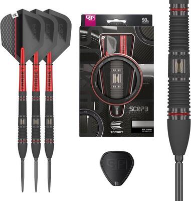 Scope steel tip dartset 90% tungsten met swiss point systeem