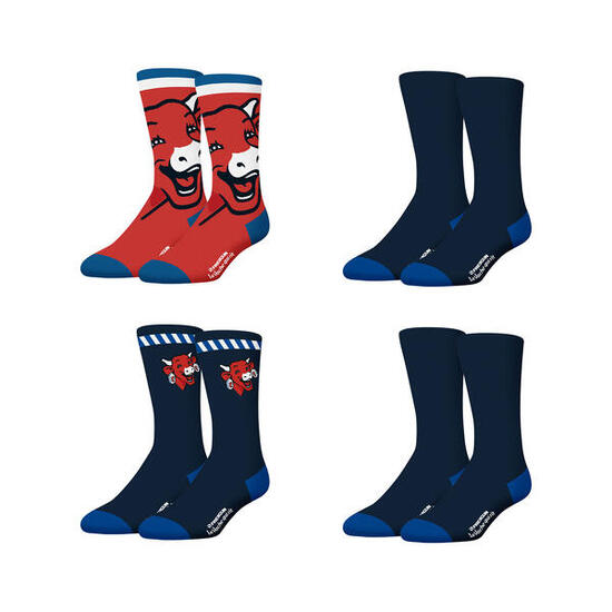 Lot de 4 paires de chaussettes homme La Vache Qui Rit