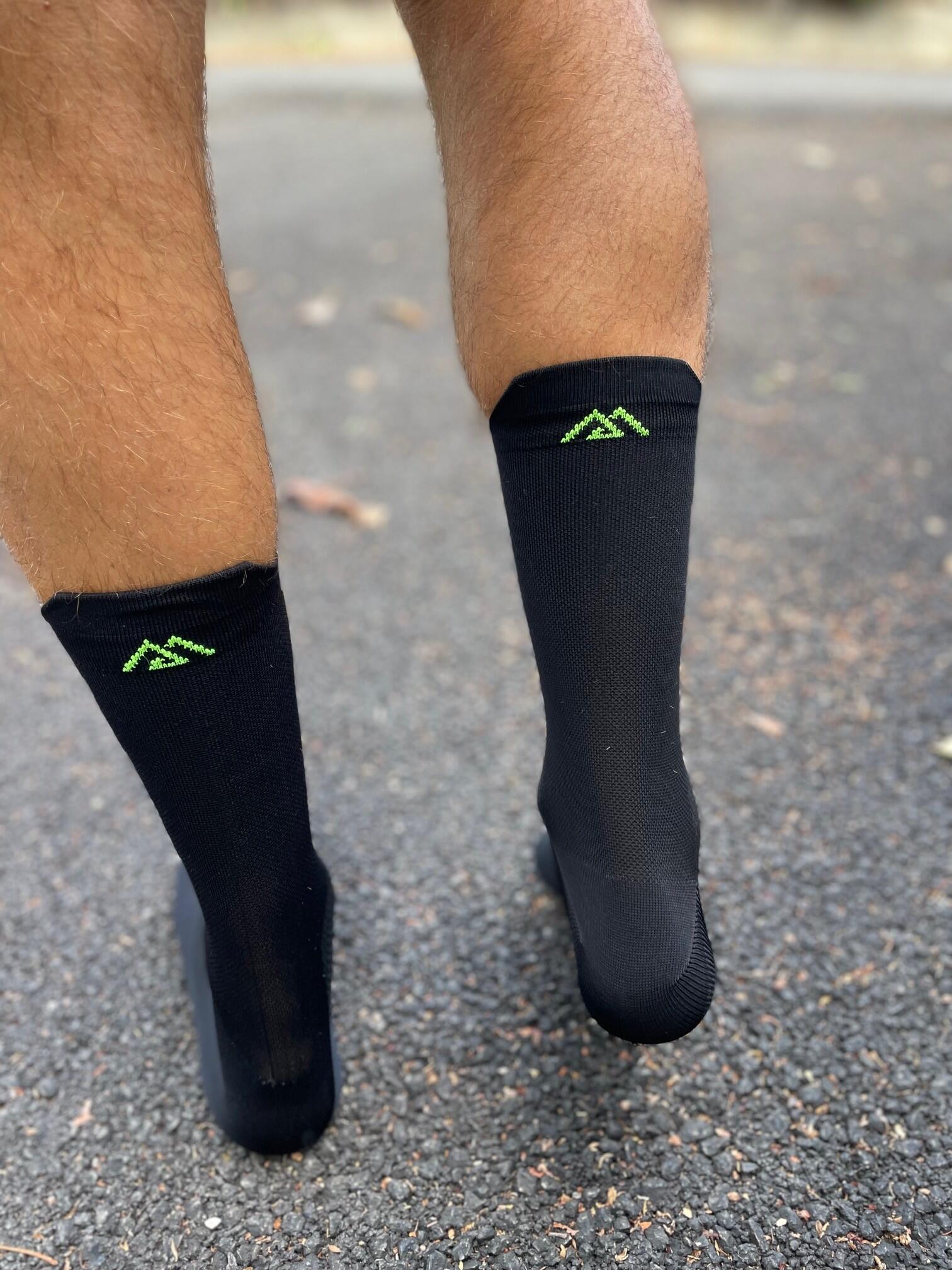Chaussettes de Course Fines et Respirantes - Running, Vélo, Sports - Noire 4/7