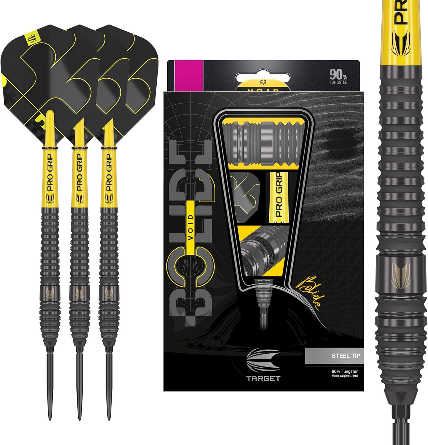 Fléchettes Tungsten 90% 18-26g – Pointes Acier/molle, Grip Nano, Aluminium