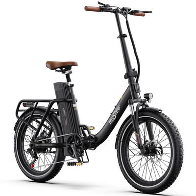 ONESPORT OT16-2 Bicicletta elettrica pieghevole retrò – motore da 250 W