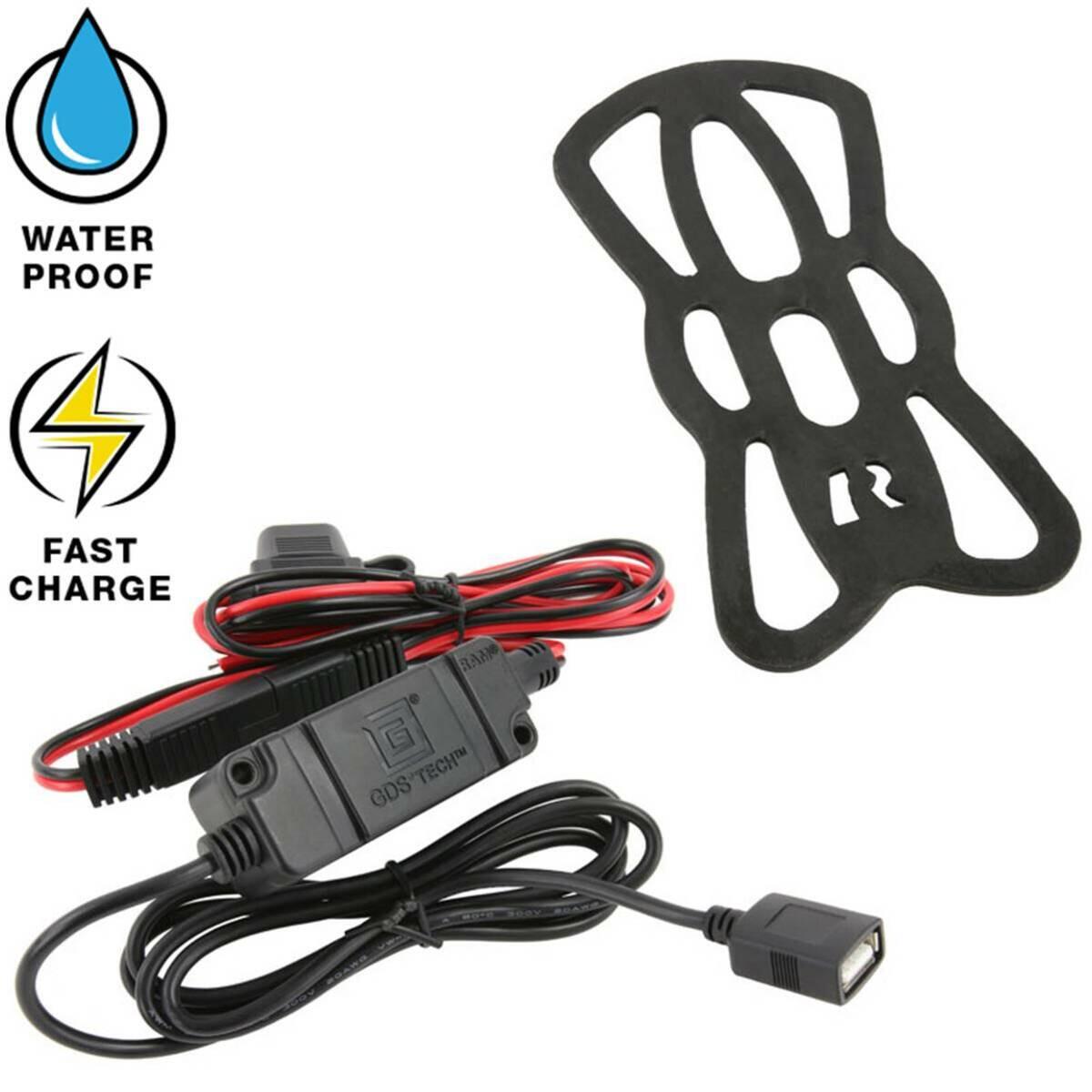 Support smartphone chargeur sans fil et étanche Ram tough-charge 2/6