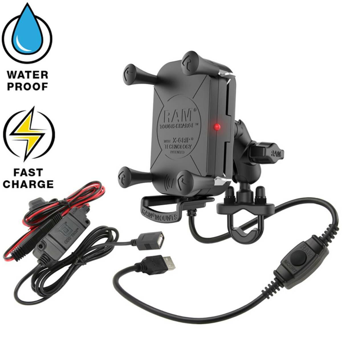 Support smartphone chargeur sans fil et étanche Ram tough-charge 5/6
