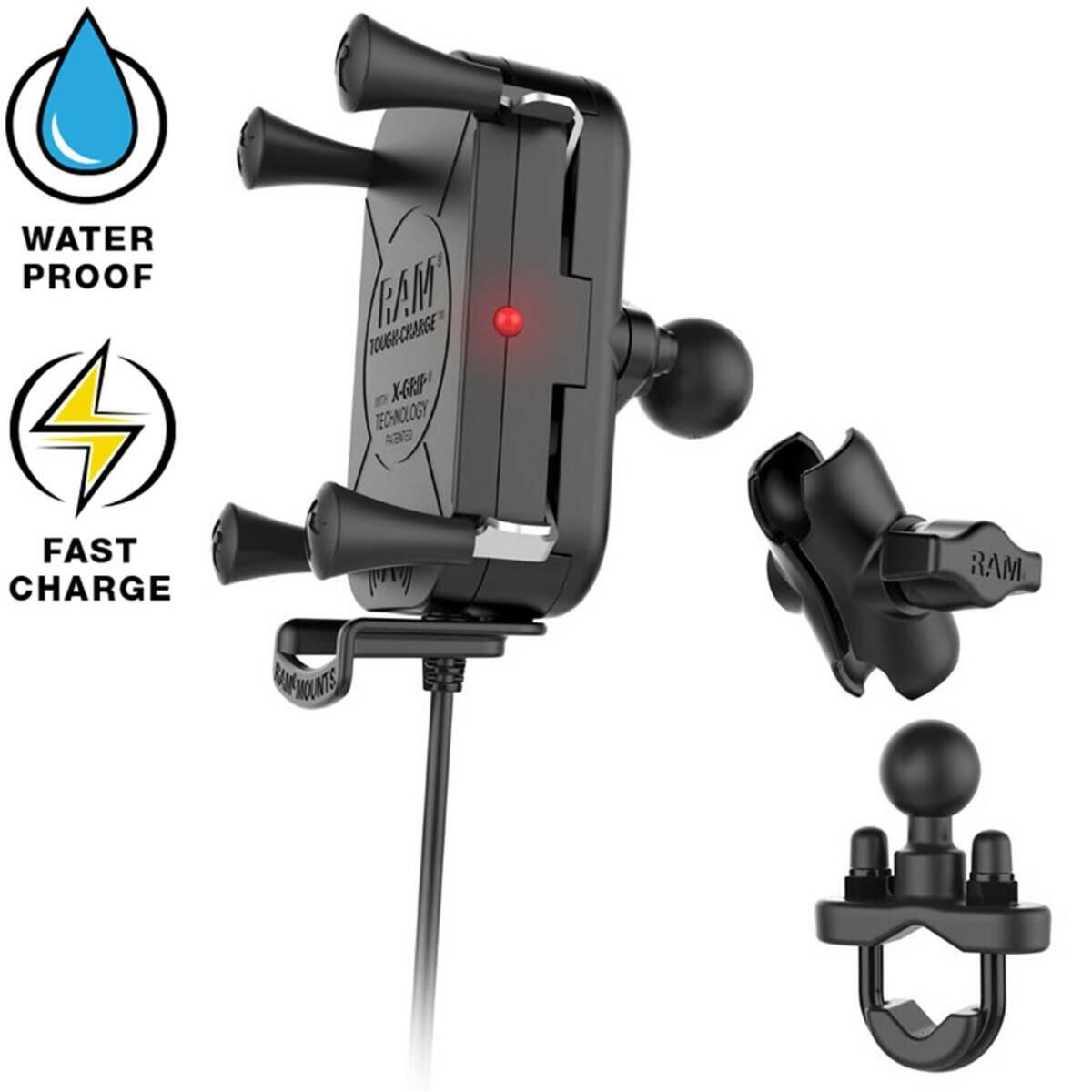 Support smartphone chargeur sans fil et étanche Ram tough-charge 4/6